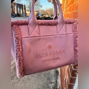 NWT!! Rare Kate Spade Tote with Plush Trim ⭐️FREE SHIPPING